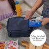 image:imageTitan by Arctic Zone Fridge Cold Lunch Box with 2 Gel Ice Packs Small Insulated Cooler Bag with Leak Proof Lining for School and Work Cotton CandyBlack Ice