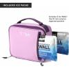 image:imageTitan by Arctic Zone Fridge Cold Lunch Box with 2 Gel Ice Packs Small Insulated Cooler Bag with Leak Proof Lining for School and Work Cotton CandyLavender