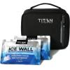 image:imageTitan by Arctic Zone Fridge Cold Lunch Box with 2 Gel Ice Packs Small Insulated Cooler Bag with Leak Proof Lining for School and Work Cotton CandyBlack Ice