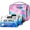 image:imageTitan by Arctic Zone Fridge Cold Lunch Box with 2 Gel Ice Packs Small Insulated Cooler Bag with Leak Proof Lining for School and Work Cotton CandyCotton Candy