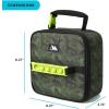 image:imageArctic Zone Chrome Lunch Box Combo for Kids with Gel Ice Pack and Sandwich Container Insulated Bag for Travel Lunch MidnightDino Skeleton