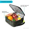 image:imageArctic Zone Chrome Lunch Box Combo for Kids with Gel Ice Pack and Sandwich Container Insulated Bag for Travel Lunch MidnightDino Skeleton