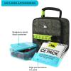 image:imageArctic Zone Chrome Lunch Box Combo for Kids with Gel Ice Pack and Sandwich Container Insulated Bag for Travel Lunch MidnightDino Skeleton