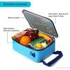 image:imageArctic Zone Chrome Lunch Box Combo for Kids with Gel Ice Pack and Sandwich Container Insulated Bag for Travel Lunch MidnightTrue Blue