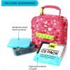 image:imageArctic Zone Chrome Lunch Box Combo for Kids with Gel Ice Pack and Sandwich Container Insulated Bag for Travel Lunch MidnightVery Berry Cherry