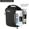 image:imageTitan by Arctic Zone Fridge Cold Lunch Box with 2 Gel Ice Packs Small Insulated Cooler Bag with Leak Proof Lining for School and Work Black Ice