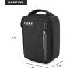 image:imageTitan by Arctic Zone Fridge Cold Lunch Box with 2 Gel Ice Packs Small Insulated Cooler Bag with Leak Proof Lining for School and Work Black Ice