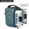 image:imageTitan by Arctic Zone Fridge Cold Lunch Box with 2 Gel Ice Packs Small Insulated Cooler Bag with Leak Proof Lining for School and Work Pixel Camo