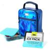 image:imageArctic Zone Chrome Lunch Box Combo for Kids with Gel Ice Pack and Sandwich Container Insulated Bag for Travel Lunch MidnightMidnight