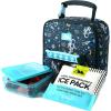 image:imageArctic Zone Chrome Lunch Box Combo for Kids with Gel Ice Pack and Sandwich Container Insulated Bag for Travel Lunch MidnightSpace Odyssey