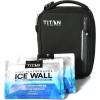 image:imageTitan by Arctic Zone Fridge Cold Lunch Box with 2 Gel Ice Packs Small Insulated Cooler Bag with Leak Proof Lining for School and Work Black Ice