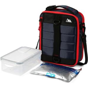 image:imageArctic Zone Ultimate Expandable Insulated Lunch Box Dual Compartment Insulated  GrayNavy