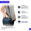 image:imageArctic Zone Titan Deep Freeze Fridge Expandable Insulated Horizontal Lunch Pack GreyBlue