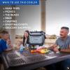image:imageTitan by Arctic Zone Collapsible Wheeled Soft Sided Cooler with Detachable Rolling AT Cart Insulated Bag with Leak Proof Lining for Travel Beach Picnic 60 Can CapacityMarine Blue