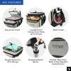 image:imageTitan by Arctic Zone Collapsible Wheeled Soft Sided Cooler with Detachable Rolling AT Cart Insulated Bag with Leak Proof Lining for Travel Beach Picnic 60 Can CapacitySeagrass