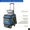image:imageTitan by Arctic Zone Collapsible Wheeled Soft Sided Cooler with Detachable Rolling AT Cart Insulated Bag with Leak Proof Lining for Travel Beach Picnic 60 Can CapacityMarine Blue