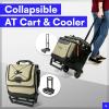 image:imageTitan by Arctic Zone Collapsible Wheeled Soft Sided Cooler with Detachable Rolling AT Cart Insulated Bag with Leak Proof Lining for Travel Beach Picnic 60 Can CapacityMoss