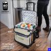image:imageTitan by Arctic Zone Collapsible Wheeled Soft Sided Cooler with Detachable Rolling AT Cart Insulated Bag with Leak Proof Lining for Travel Beach Picnic 60 Can CapacityMoss