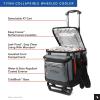 image:imageTitan by Arctic Zone Collapsible Wheeled Soft Sided Cooler with Detachable Rolling AT Cart Insulated Bag with Leak Proof Lining for Travel Beach Picnic 60 Can CapacitySharkskin Grey