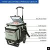 image:imageTitan by Arctic Zone Collapsible Wheeled Soft Sided Cooler with Detachable Rolling AT Cart Insulated Bag with Leak Proof Lining for Travel Beach Picnic 60 Can CapacitySeagrass