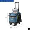 image:imageTitan by Arctic Zone Collapsible Wheeled Soft Sided Cooler with Detachable Rolling AT Cart Insulated Bag with Leak Proof Lining for Travel Beach Picnic 60 Can CapacityMarine Blue