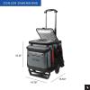 image:imageTitan by Arctic Zone Collapsible Wheeled Soft Sided Cooler with Detachable Rolling AT Cart Insulated Bag with Leak Proof Lining for Travel Beach Picnic 60 Can CapacitySharkskin Grey