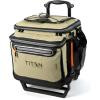 image:imageTitan by Arctic Zone Collapsible Wheeled Soft Sided Cooler with Detachable Rolling AT Cart Insulated Bag with Leak Proof Lining for Travel Beach Picnic 60 Can CapacityMoss