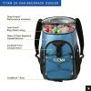 image:imageTitan by Arctic Zone Backpack Cooler Insulated Soft Sided Bag with Leak Proof Lining and Padded Straps for Lunch Picnic and Travel 24 Can CapacityMarine Blue