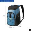 image:imageTitan by Arctic Zone Backpack Cooler Insulated Soft Sided Bag with Leak Proof Lining and Padded Straps for Lunch Picnic and Travel 24 Can CapacityMarine Blue