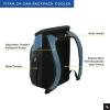 image:imageTitan by Arctic Zone Backpack Cooler Insulated Soft Sided Bag with Leak Proof Lining and Padded Straps for Lunch Picnic and Travel 24 Can CapacityMarine Blue