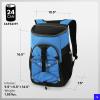 image:imageTitan by Arctic Zone Backpack Cooler Insulated Soft Sided Bag with Leak Proof Lining and Padded Straps for Lunch Picnic and Travel 24 Can CapacityProcess Blue