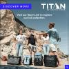 image:imageTitan by Arctic Zone Backpack Cooler Insulated Soft Sided Bag with Leak Proof Lining and Padded Straps for Lunch Picnic and Travel 24 Can CapacityProcess Blue