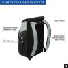 image:imageTitan by Arctic Zone Backpack Cooler Insulated Soft Sided Bag with Leak Proof Lining and Padded Straps for Lunch Picnic and Travel 24 Can CapacitySeagrass