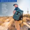 image:imageTitan by Arctic Zone Backpack Cooler Insulated Soft Sided Bag with Leak Proof Lining and Padded Straps for Lunch Picnic and Travel 24 Can CapacitySeagrass