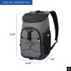 image:imageTitan by Arctic Zone Backpack Cooler Insulated Soft Sided Bag with Leak Proof Lining and Padded Straps for Lunch Picnic and Travel 24 Can CapacitySharkskin Gray