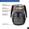 image:imageTitan by Arctic Zone Backpack Cooler Insulated Soft Sided Bag with Leak Proof Lining and Padded Straps for Lunch Picnic and Travel 24 Can CapacitySharkskin Gray