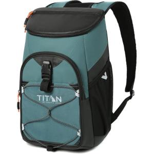 image:imageTitan by Arctic Zone Backpack Cooler Insulated Soft Sided Bag with Leak Proof Lining and Padded Straps for Lunch Picnic and Travel 24 Can CapacityJungle Hunt