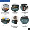 image:imageTitan by Arctic Zone Deep Freeze Cooler  Zipperless Hardbody Cooler  Deep Freeze Insulation HardBody Liner and SmartShelfJungle Hunt