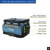image:imageTitan by Arctic Zone Deep Freeze Cooler  Zipperless Hardbody Cooler  Deep Freeze Insulation HardBody Liner and SmartShelfMarine Blue