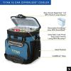 image:imageTitan by Arctic Zone Deep Freeze Cooler  Zipperless Hardbody Cooler  Deep Freeze Insulation HardBody Liner and SmartShelfMarine Blue