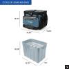 image:imageTitan by Arctic Zone Deep Freeze Cooler  Zipperless Hardbody Cooler  Deep Freeze Insulation HardBody Liner and SmartShelfMarine Blue
