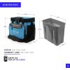 image:imageTitan by Arctic Zone Deep Freeze Cooler  Zipperless Hardbody Cooler  Deep Freeze Insulation HardBody Liner and SmartShelfProcess Blue