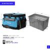 image:imageTitan by Arctic Zone Deep Freeze Cooler  Zipperless Hardbody Cooler  Deep Freeze Insulation HardBody Liner and SmartShelfProcess Blue