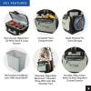 image:imageTitan by Arctic Zone Deep Freeze Cooler  Zipperless Hardbody Cooler  Deep Freeze Insulation HardBody Liner and SmartShelfSeagrass