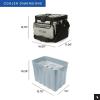 image:imageTitan by Arctic Zone Deep Freeze Cooler  Zipperless Hardbody Cooler  Deep Freeze Insulation HardBody Liner and SmartShelfSeagrass