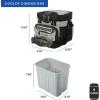 image:imageTitan by Arctic Zone Deep Freeze Cooler  Zipperless Hardbody Cooler  Deep Freeze Insulation HardBody Liner and SmartShelfSeagrass