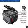 image:imageTitan by Arctic Zone Deep Freeze Cooler  Zipperless Hardbody Cooler  Deep Freeze Insulation HardBody Liner and SmartShelfSharkskin Gray
