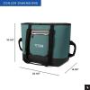 image:imageTitan by Arctic Zone Soft Sided Cooler Tote Insulated Bag with Handle Shoulder Strap and Zipper for Lunch Picnic and Travel 30 Can CapacityJungle Hunt