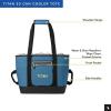 image:imageTitan by Arctic Zone Soft Sided Cooler Tote Insulated Bag with Handle Shoulder Strap and Zipper for Lunch Picnic and Travel 30 Can CapacityMarine Blue