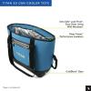 image:imageTitan by Arctic Zone Soft Sided Cooler Tote Insulated Bag with Handle Shoulder Strap and Zipper for Lunch Picnic and Travel 30 Can CapacityMarine Blue